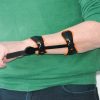 A person wearing the Amber Wrist Brace